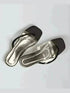 Black Clear Strap Heels - cunei